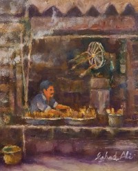 Fahad Ali, 8 x 10 Inch, Oil on Canvas, Cityscape Painting, AC-FAL-026
